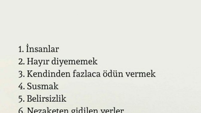 İnsanı yoran şeyler nelerdir?