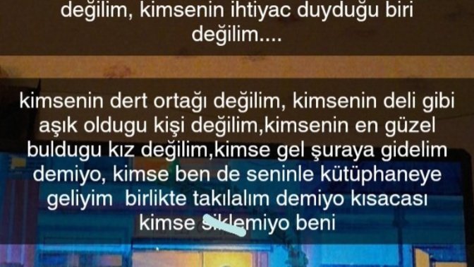 Ben hiç kimsenin hiç bir şeyi değilim, peki siz?