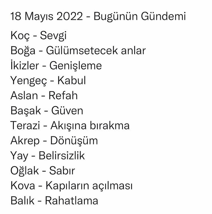 18 Mayıs burçların gündemi nedir?