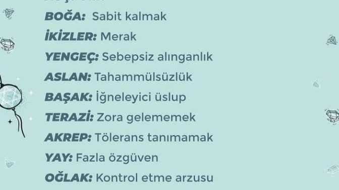Burcuna göre düzeltmen gereken davranışın ne?
