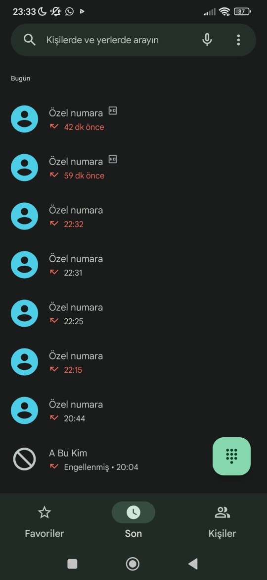 Telefonunuz gizli aramalara açık mı? Hiç birini gizliden aradınız mı?