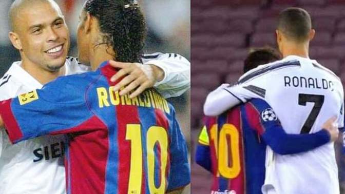 İkiye iki maç yapsalar kim kazanır? N. Ronaldo-Ronaldinho vs. C. Ronaldo-Messi?