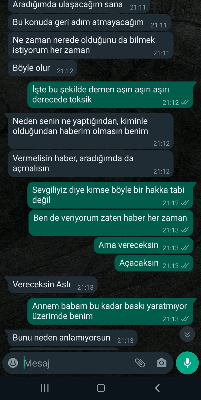 İlişkide birine sürekli hesap vermek haber vermek şart mı?