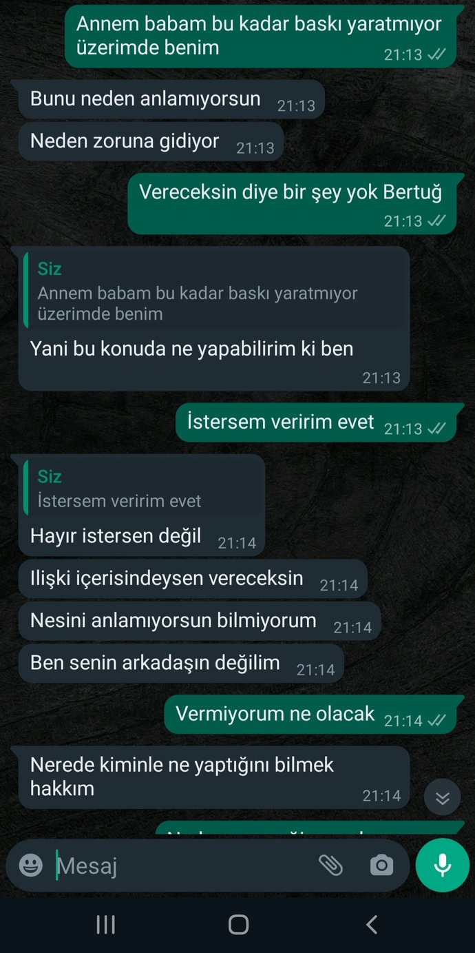 İlişkide birine sürekli hesap vermek haber vermek şart mı?