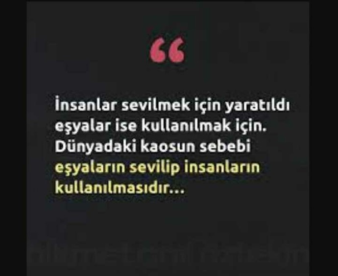 Eşyalara değer verir misiniz?