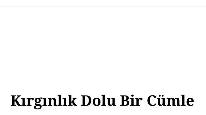 Kırılınca tepkiniz ne olur?