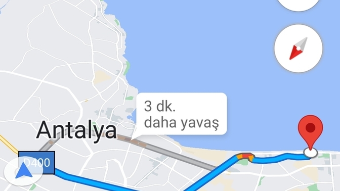 Sizce bu mesafe arabayla kaç dk sürer?