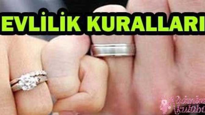 Evlendiğiniz kişi ile hangi kuralların olmasını isterdiniz?