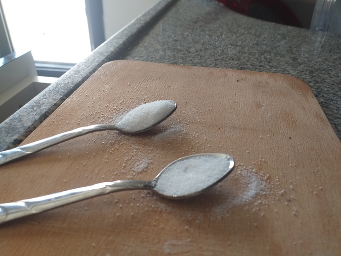 İki çay kaşığı tuz
