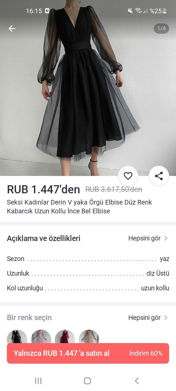 Bu elbiseyi sipariş etmek istiyorum, sizce nasıl?