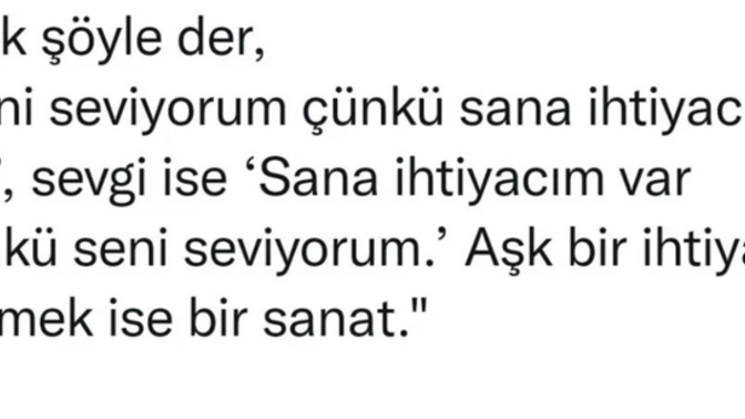 Size göre aşk ve sevgi arasındaki fark nedir?