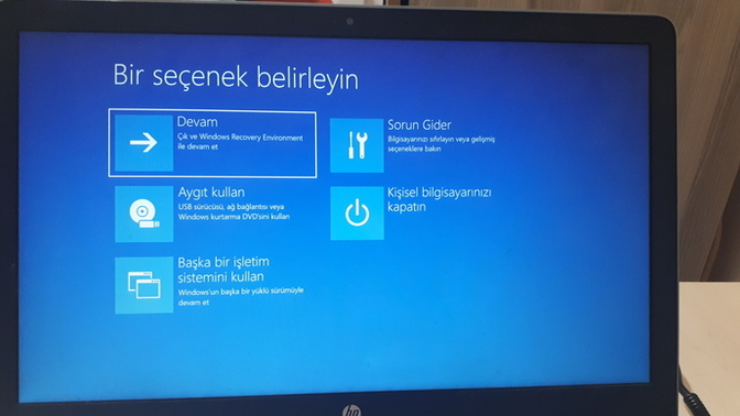 Arkadaşlar siyah ekran ve fare imleci sıkıntısı vardı ve böyle bir şey bilgisayarı sıfırladım sonrasinda böyle çıktı ne yapalım?