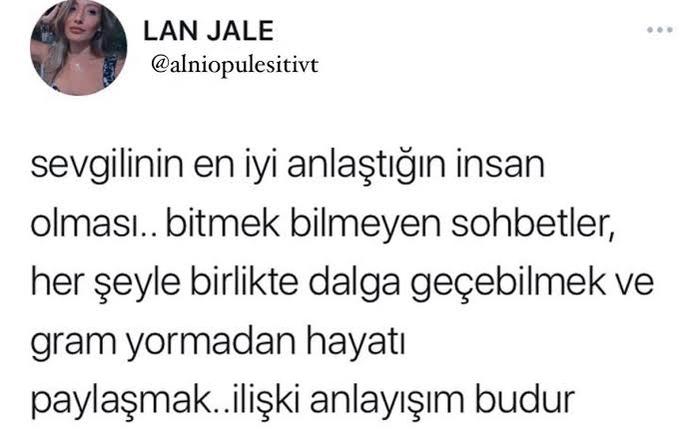 Sizin ilişki anlayışınız nasıl?