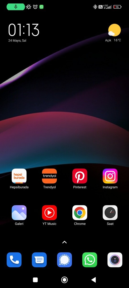 Telefonunuzda kullandığınız duvar kağıdı nedir?
