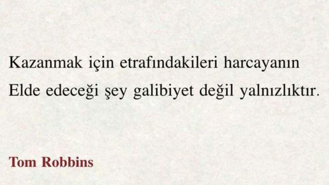 Kazanmak için herkesi harcayacak kadar hırslı olan birisi sonunda kazanır mı yoksa kaybeder mi?