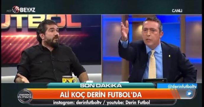 Ali Koçla Rasim Ozan Kütahyalı arasında ipler gerildi: Sabun gibisin! Derin Futbolu siz de izlediniz mi?