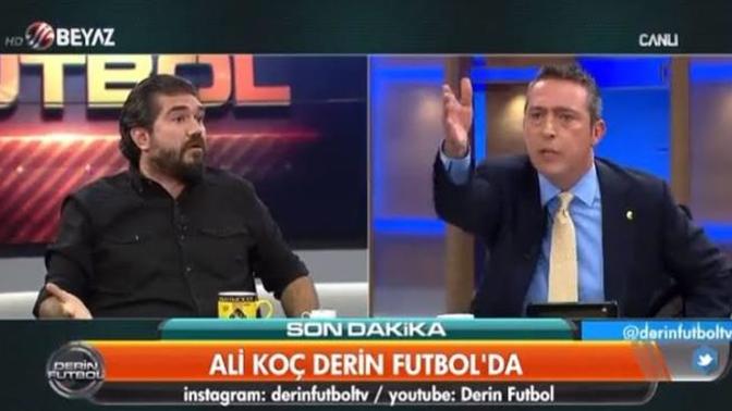 Ali Koç'la Rasim Ozan Kütahyalı arasında ipler gerildi: "Sabun gibisin!" Derin Futbol'u siz de izlediniz mi?