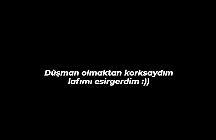 Lafınızı esirger misiniz?