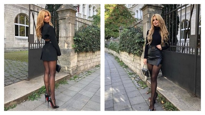 Kısa etek, külotlu çorap ve topuklu ayakkabı kombinasyonunu kullanıyor musunuz?