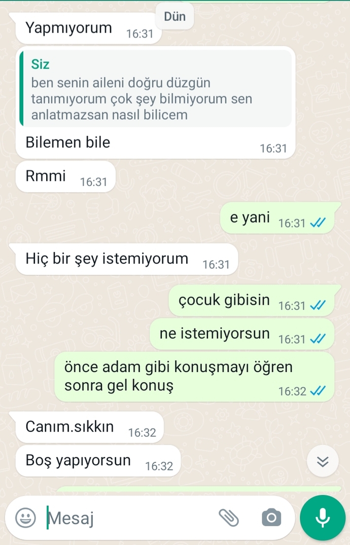Görücü usulü oldu her şey ailesi ev için söz verdi bana Nisan  taktik şimdi ise ev içi diyorlar?