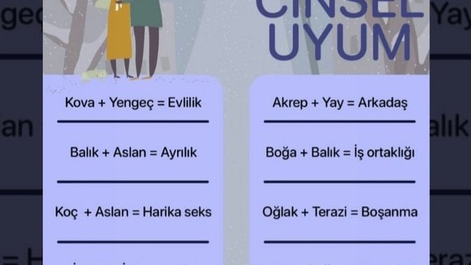 Burcunuzun cinsel uyumunu biliyor musunuz?
