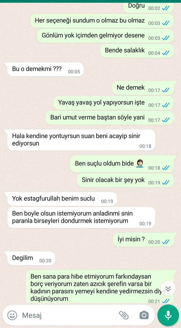 Kim haklı bu konuşmada sizce?
