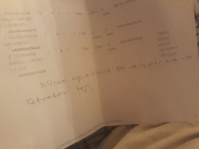 Receteden anlayan var mı?