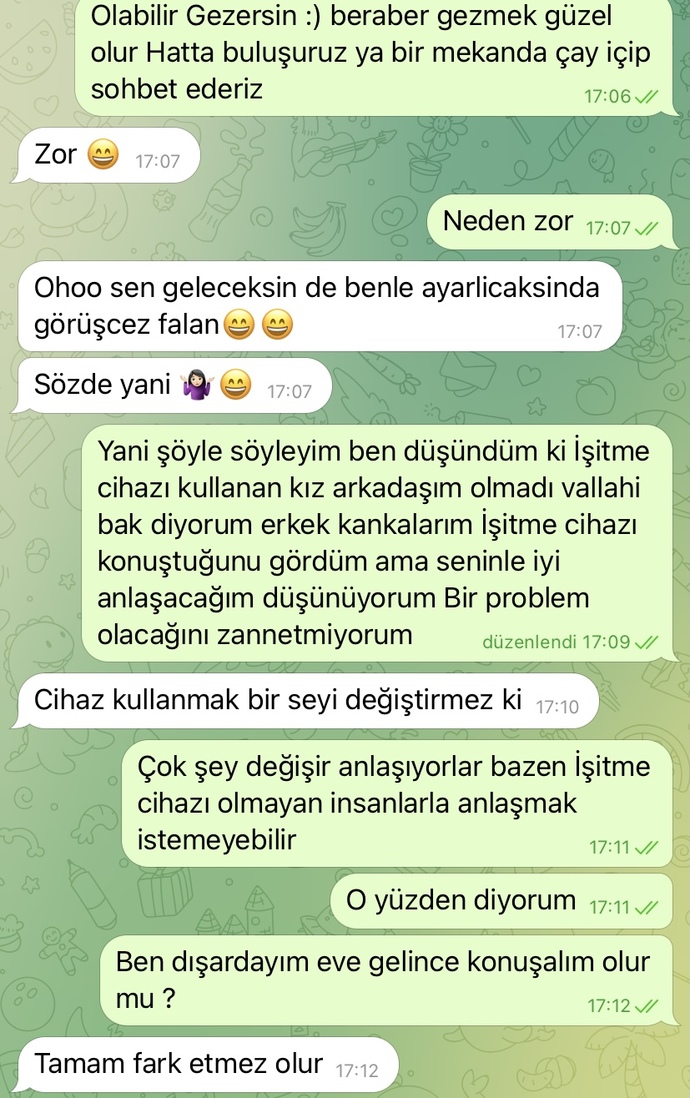 Bugün yeni konuşmaya başladık Ama neden bana zor diyor?
