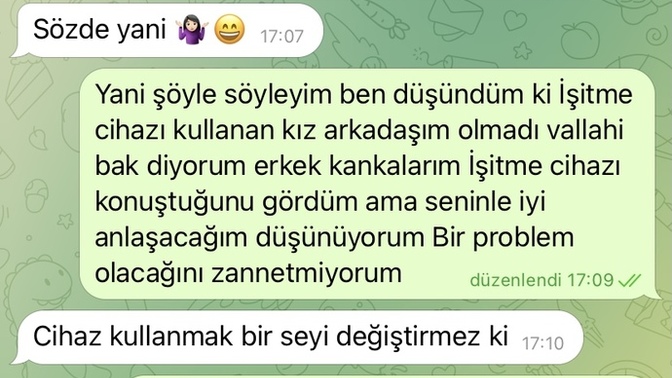 Bugün yeni konuşmaya başladık Ama neden bana zor diyor?