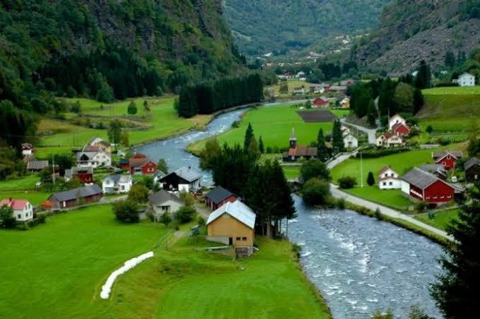 Kartpostallık yer resmen Norveç flam 😍