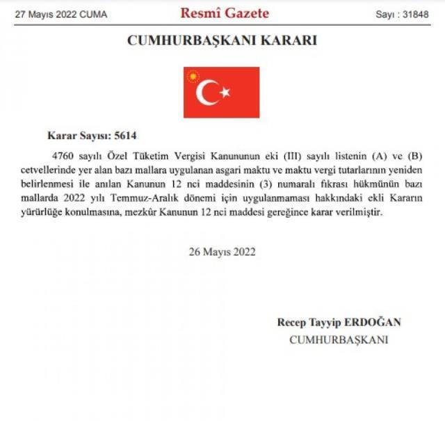Resmî Gazetede yayımlandı, sigara ve alkole ÖTV zammı geldi ! Ne düşünüyorsunuz?