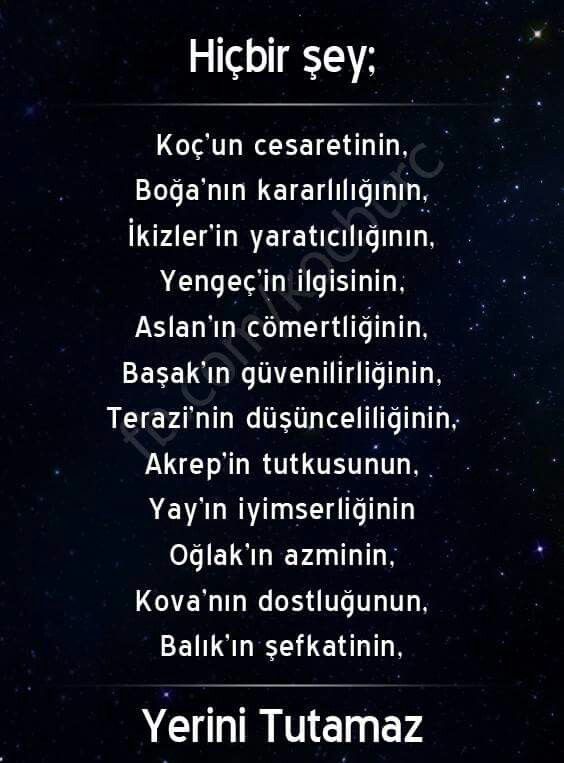 Hiç bir şey... Yerini tutamaz?