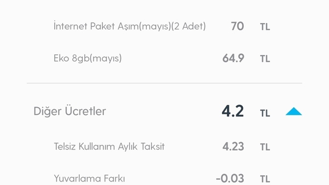 Kaç ₺ fatura ödüyorsunuz?