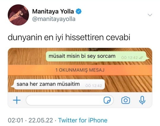 Sizin için her zaman müsait olan biri var mı?
