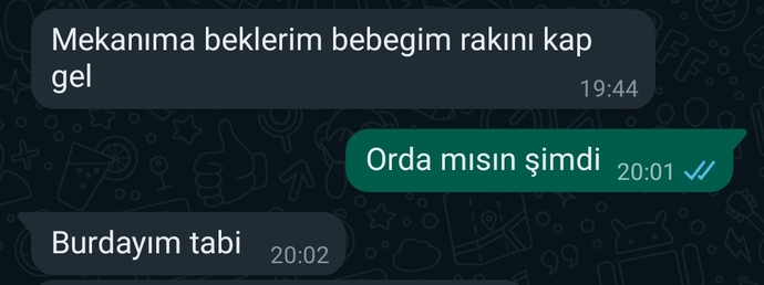 Karşı cinsten en son hangi mesajı aldınız?