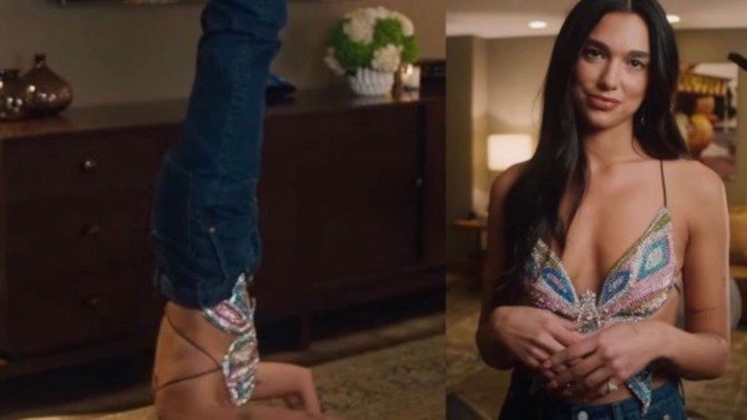 Dua Lipa günlük kıyafetleriyle yoga yaptı, siz bunu yapabilir miydiniz?