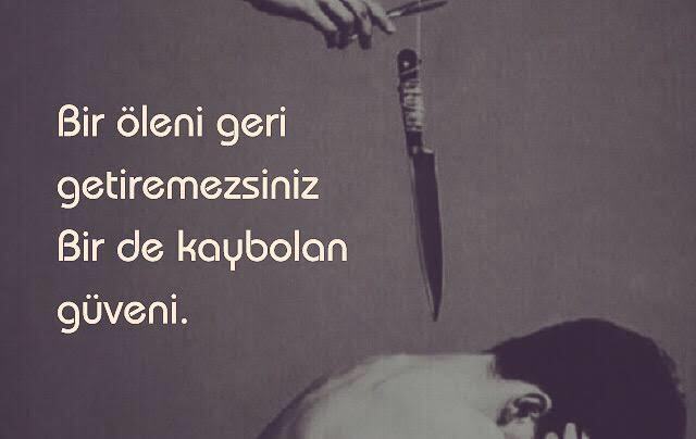 İnsanlara karşı guveninizi kaybettiniz mi?