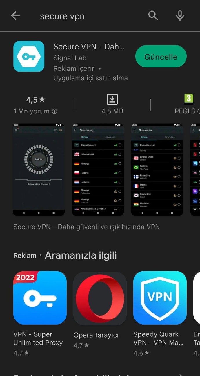 Güzel vpn öneriniz var mı?