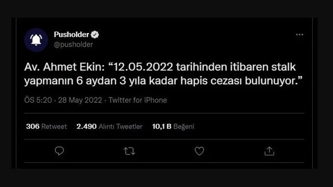 Stalk yapmaya ceza gelmiş. Siz hiç ekmeğinizden oldunuz mu?