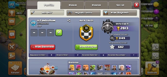 Clash of Clans oyununda ulaşabildiğiniz en yüksek lig nedir?