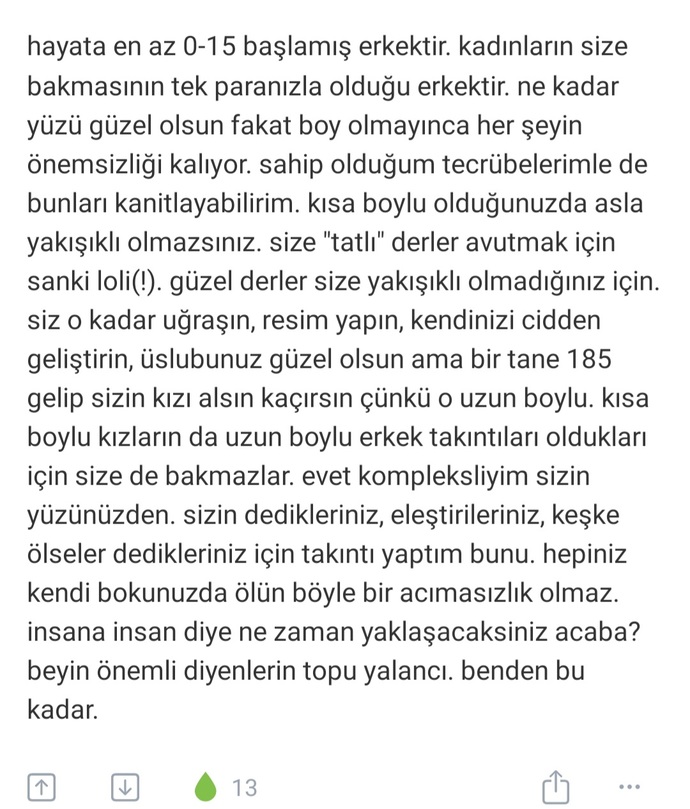 Kısa boylu erkek asla sevilmez mi?
