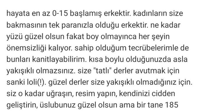 Kısa boylu erkek asla sevilmez mi?