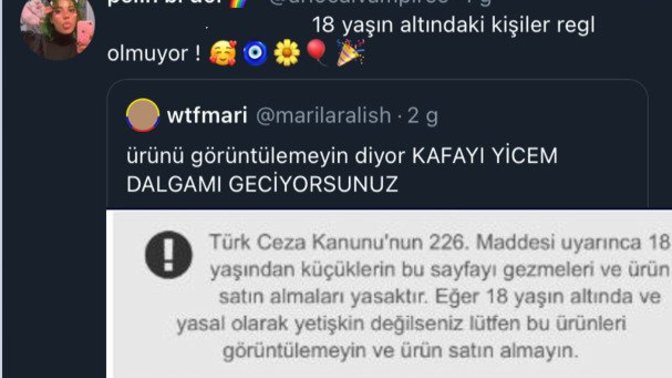 18 yaşın altındaki kızlar ped alamaz mı?