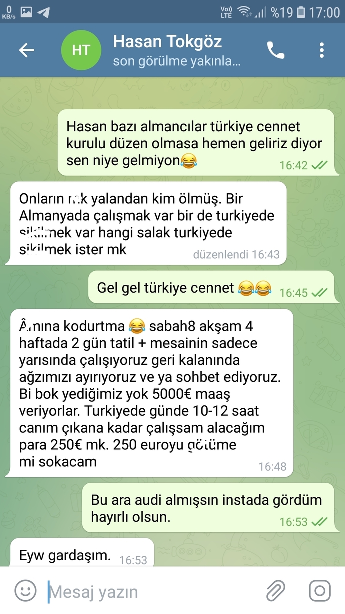 Yurtdışındaki akrabalarınız Türkiyeye gelmemek için nasıl bir bahane uyduruyor?
