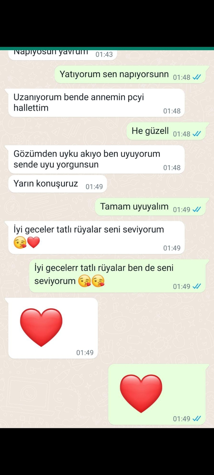 Bu konuşmada Bi soğukluk yok mu 1 saat yazmasını bekledim uyumadım uykum olduğu halde o direkt uyuyorum yazdı ne düşünüyorsunuz?