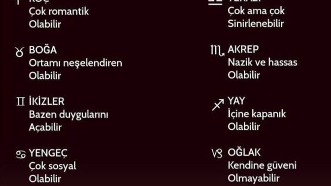 Burçların bilinmeyen yönleri nelerdir?