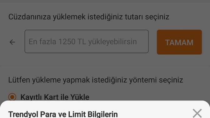 Trendyol cüzdan kısmı harammış napıcam şimdi anlayan biris yardım etsin?