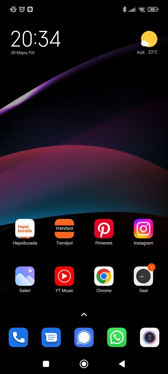 Telefon duvar kağıdınızı paylaşır mısınız?