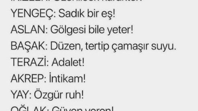 Sizin burcunuzun anlamı nedir?