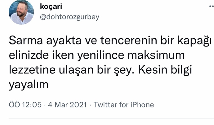 Sarmayı elle mi yersiniz, çatalla mı?